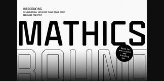 Mathics Round Font Poster 1