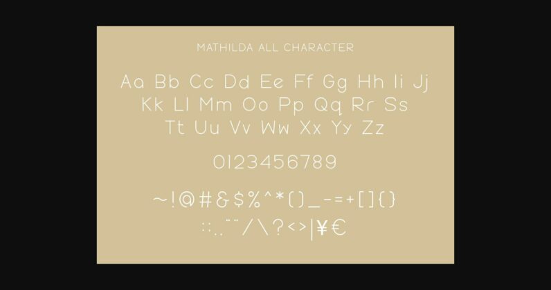 Mathilda Font Poster 11