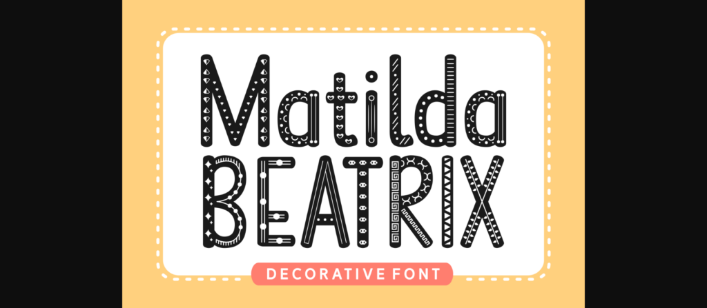 Matilda Beatrix Font Poster 3
