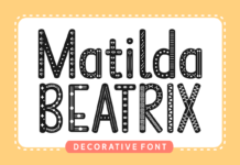 Matilda Beatrix Font Poster 1