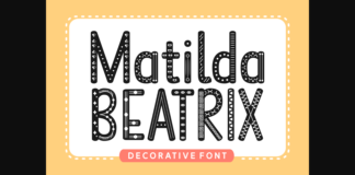 Matilda Beatrix Font Poster 1