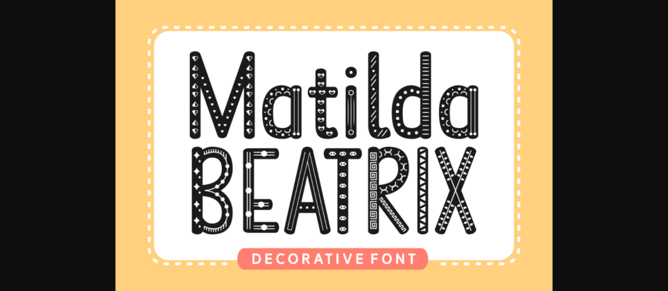 Matilda Beatrix Font Poster 1