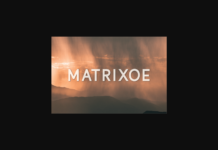 Matrixoe Font Poster 1