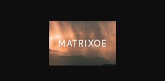 Matrixoe Font Poster 1