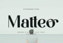 Matteo Font Poster 1