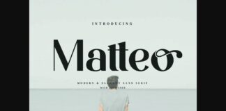 Matteo Font Poster 1