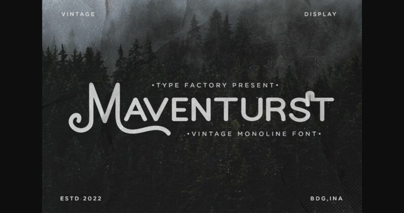 Maventurst Font Poster 3