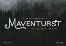 Maventurst Font Poster 1