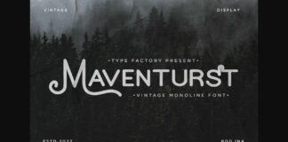 Maventurst Font Poster 1