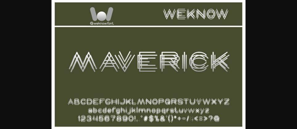 Maverick Font Poster 3