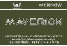 Maverick Font Poster 1