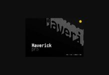 Maverick Pro Font Poster 1