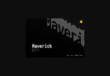 Maverick Pro Font Poster 1