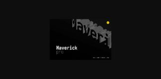 Maverick Pro Font Poster 1