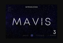 Mavis Font Poster 1
