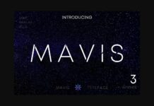 Mavis Font Poster 1