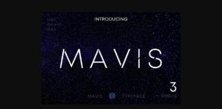 Mavis Font Poster 1