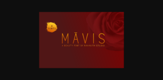 Mavis Font Poster 1