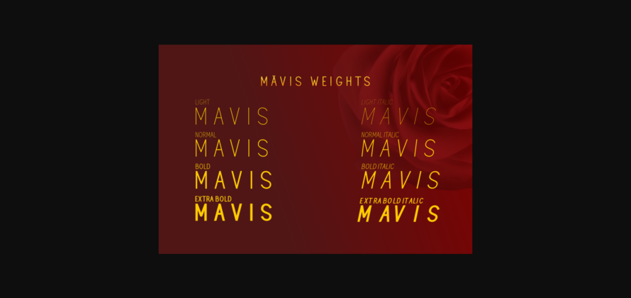 Mavis Font Poster 5