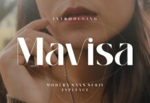 Mavisa Font Poster 1