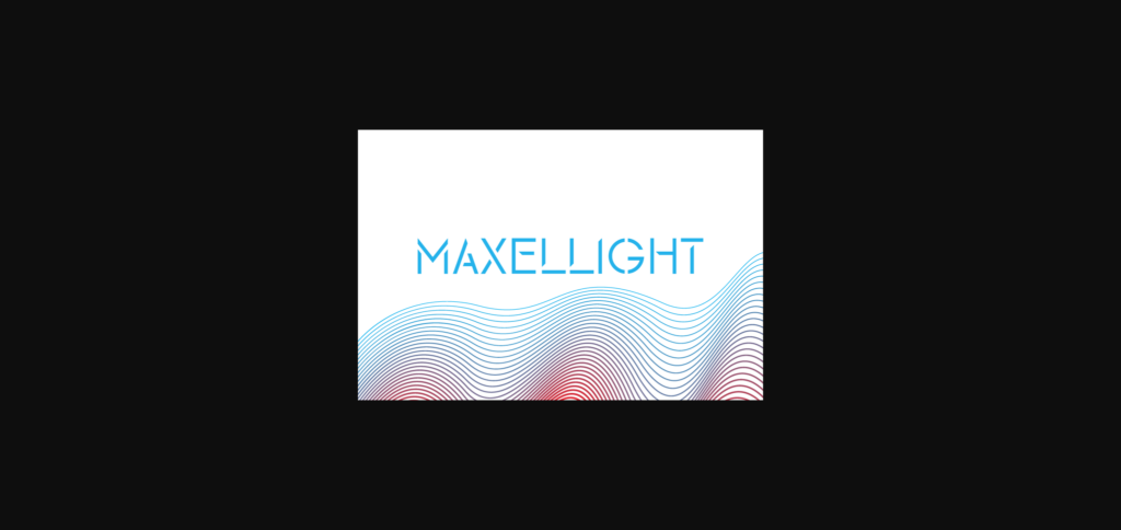 Maxellight Font Poster 3