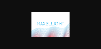 Maxellight Font Poster 1