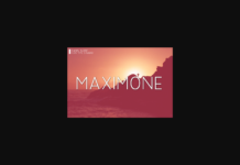 Maximone Font Poster 1