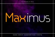 Maximus Font Poster 1