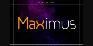 Maximus Font Poster 1