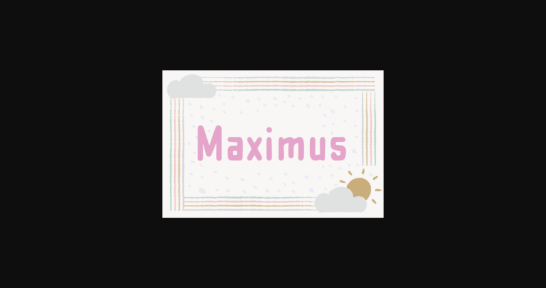 Maximus Font Poster 3