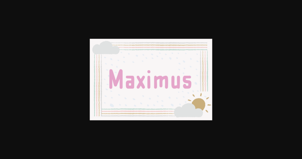 Maximus Font Poster 1