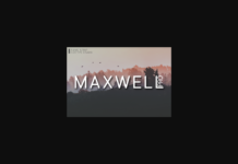 Maxwell Font Poster 1