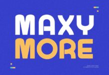 Maxy More Font Poster 1