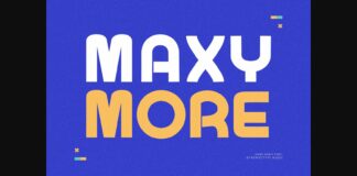 Maxy More Font Poster 1