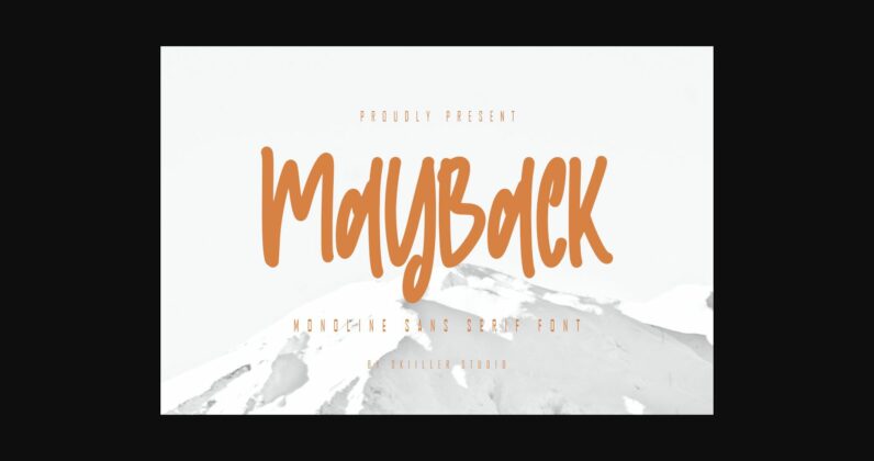 Mayback Font Poster 3