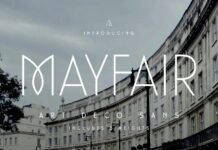 Mayfair Font Poster 1