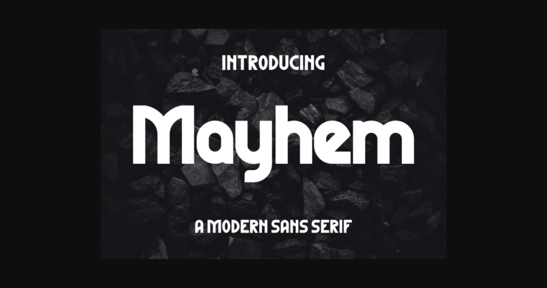 Mayhem Font Poster 3
