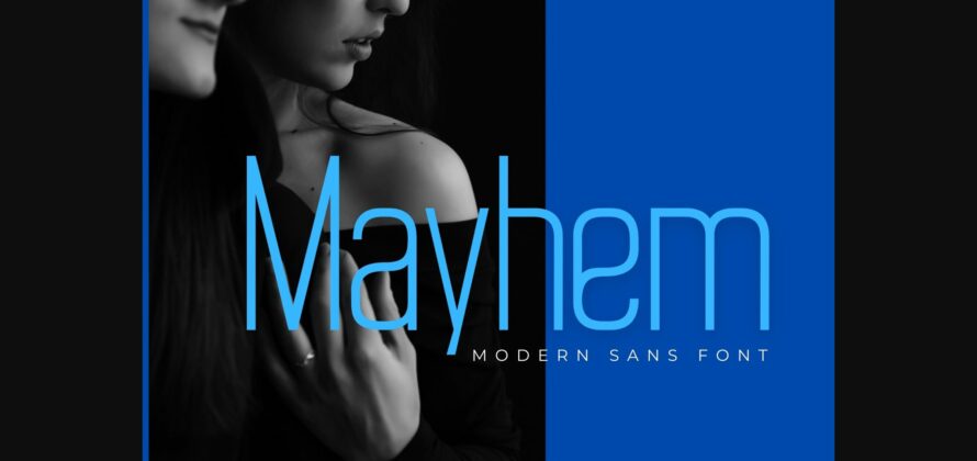 Mayhem Font Poster 3