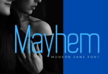 Mayhem Font Poster 1