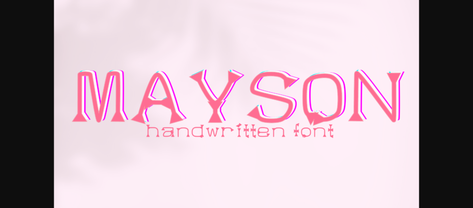 Mayson Font Poster 3