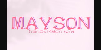 Mayson Font Poster 1