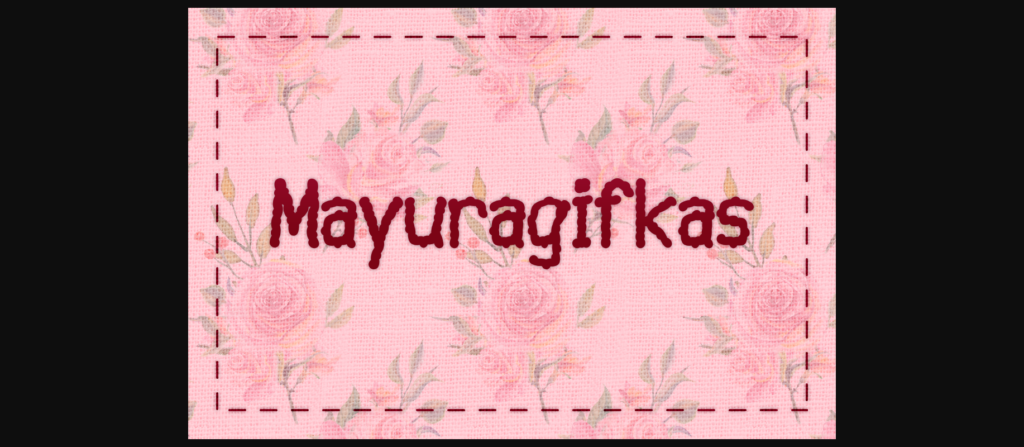 Mayuragifkas Font Poster 1