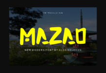 Mazao Font Poster 1