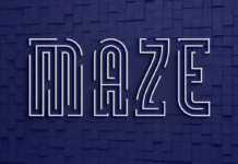 Maze Font Poster 1