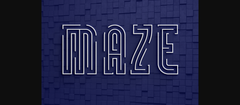 Maze Font Poster 1