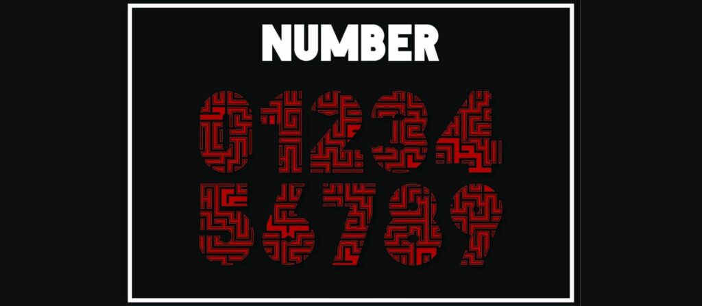 Maze Font Poster 5