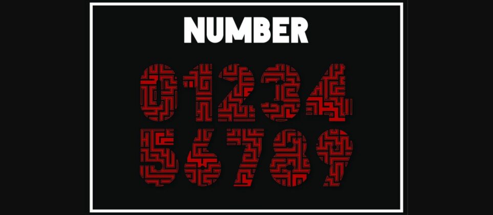 Maze Font Poster 5