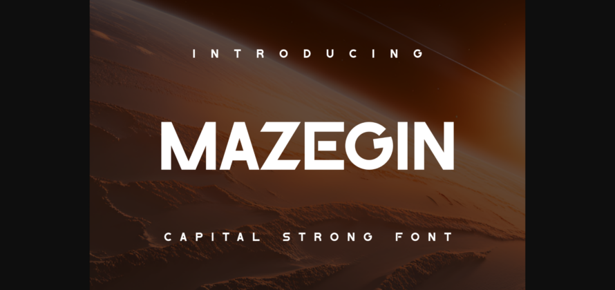 Mazegin Font Poster 3