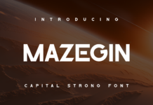 Mazegin Font Poster 1