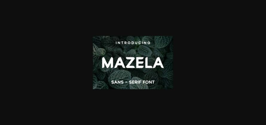 Mazela Font Poster 3